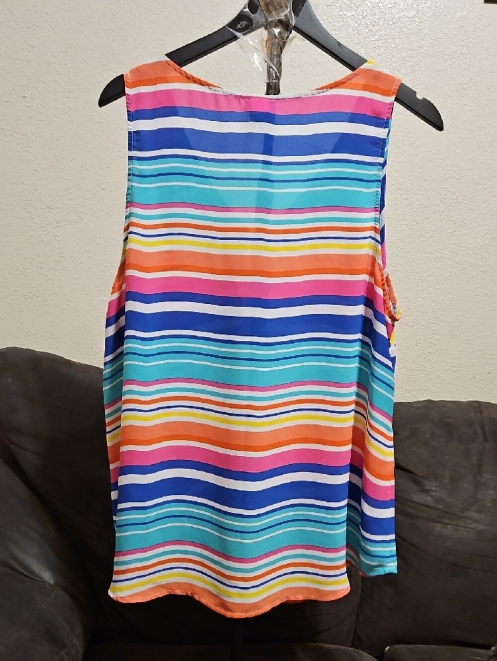 torrid Multicolor Striped V-Neck Sleeveless Camisole - Picture 4 of 7